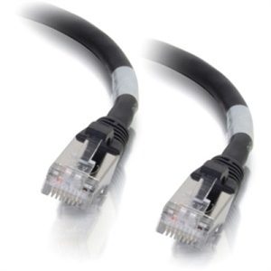 4FT CAT6A BOOTED STP BLK
