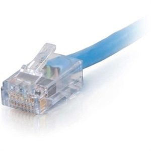 QS 35' CAT6 NON BOOTED CMP BLU