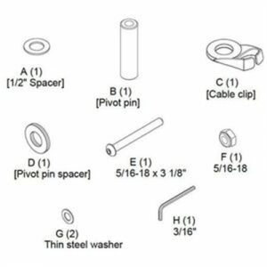 KX   K1   K2 ARM HARDWARE KIT