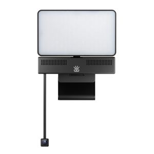 iContact Camera ICCP01-B 4K HD Pro Webcam with Light Panel, Retractable Arm for Natural Eye Contact, USB-C, for Mac and PC