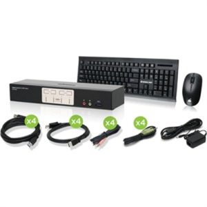 4Port DisplayPort 1.2 w/KB Mos