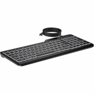 HP 400 Backlit Wired Keyboard