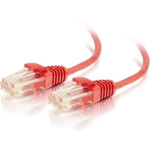 10ft Cat6  UTP Slim 28awg Red