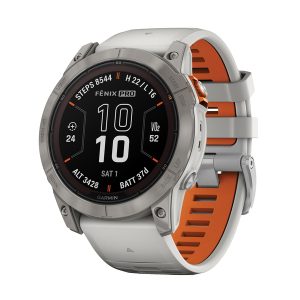 Garmin 010-02778-14 fenix 7X Pro Sapphire Solar Edition GPS Smartwatch with 51-mm Case, Bluetooth, Preloaded Maps, Health/Fitness, 10 ATM (Fog Gray)
