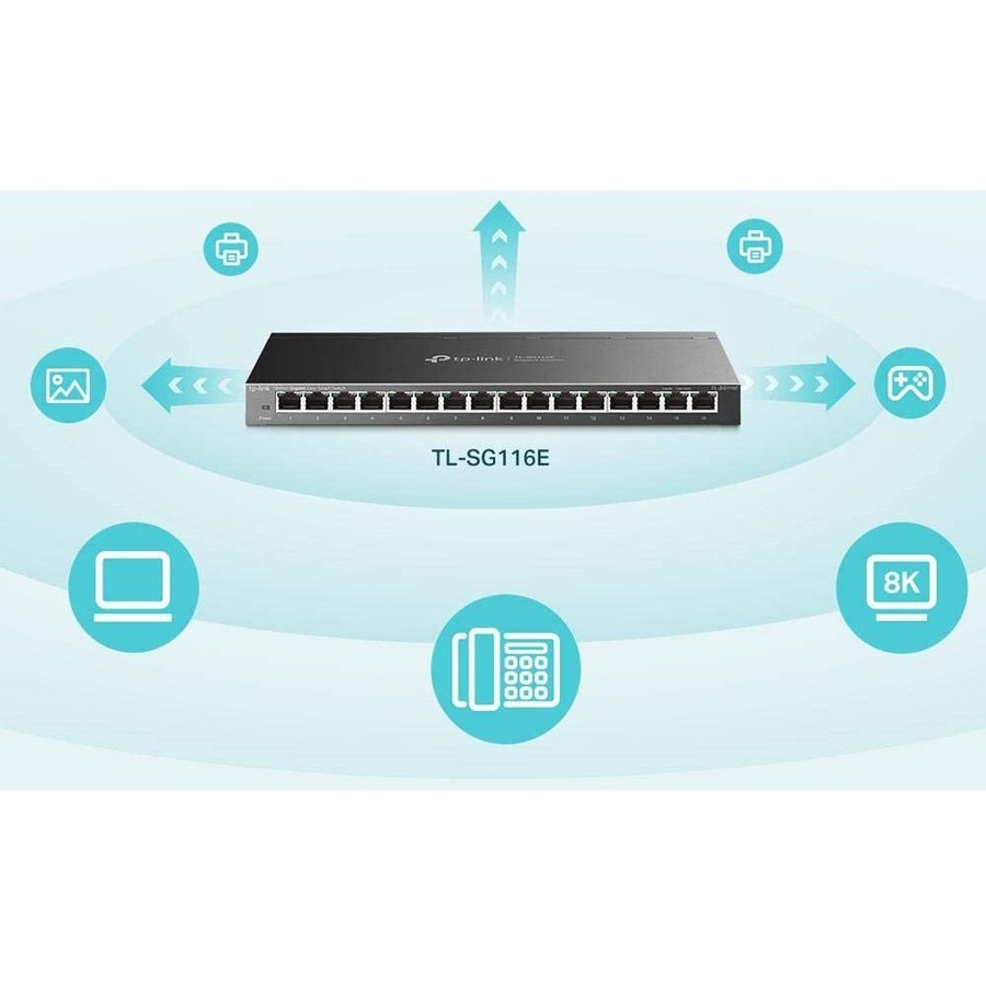 TP-Link TL-SG116E - 16-Port Gigabit Easy Smart Switch - Image 5