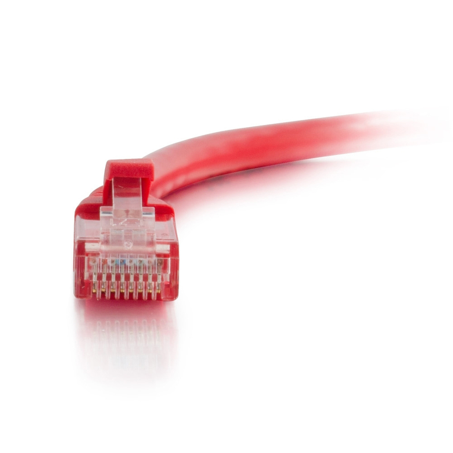 C2G 3ft Cat6a Snagless Unshielded (UTP) Ethernet Cable - Cat6a Network Patch Cable - PoE - Red - Image 2