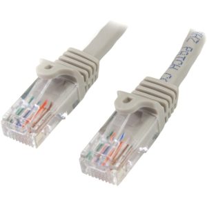 StarTech.com 50 ft Gray Snagless Cat5e UTP Patch Cable