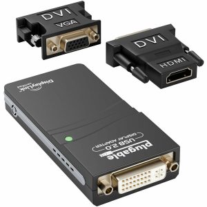Plugable USB 2.0 to DVI/VGA/HDMI Video Graphics Adapter for Multiple Monitors up to 1920x1080