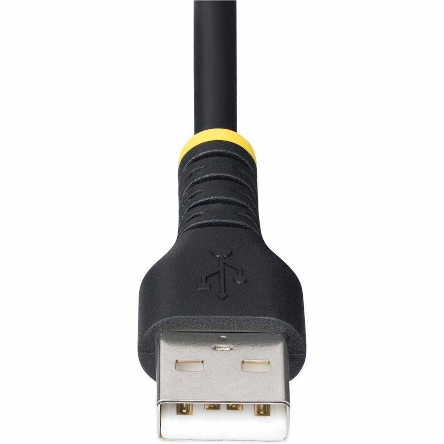 StarTech.com 3.3ft (1m) Rugged USB Multi Charging Cable, USB to Lightning/Micro-USB/Type-C, Apple MFi, Aramid Jacket, 3-in-1 Charger Cord - Image 3