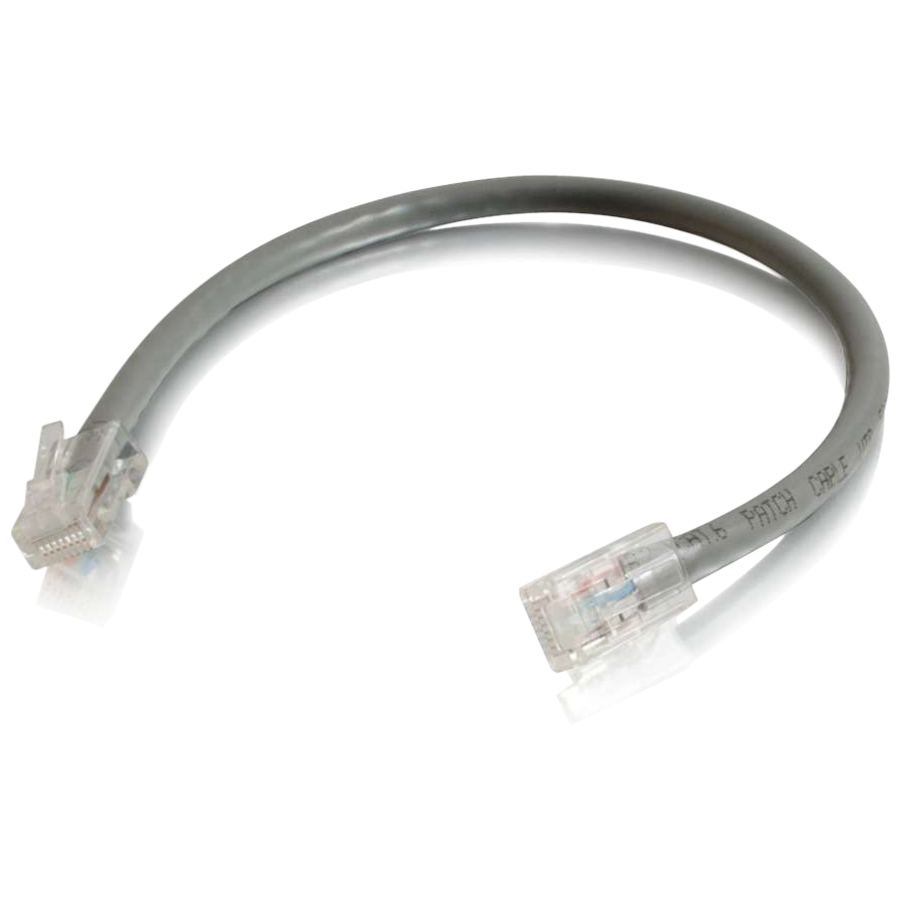 C2G 6in Cat6 Non-Booted Unshielded (UTP) Network Patch Cable - Gray