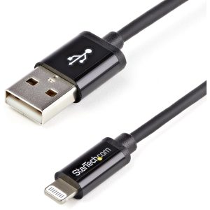 StarTech.com 1m (3ft) Black Apple�&reg; 8-pin Lightning Connector to USB Cable for iPhone / iPod / iPad
