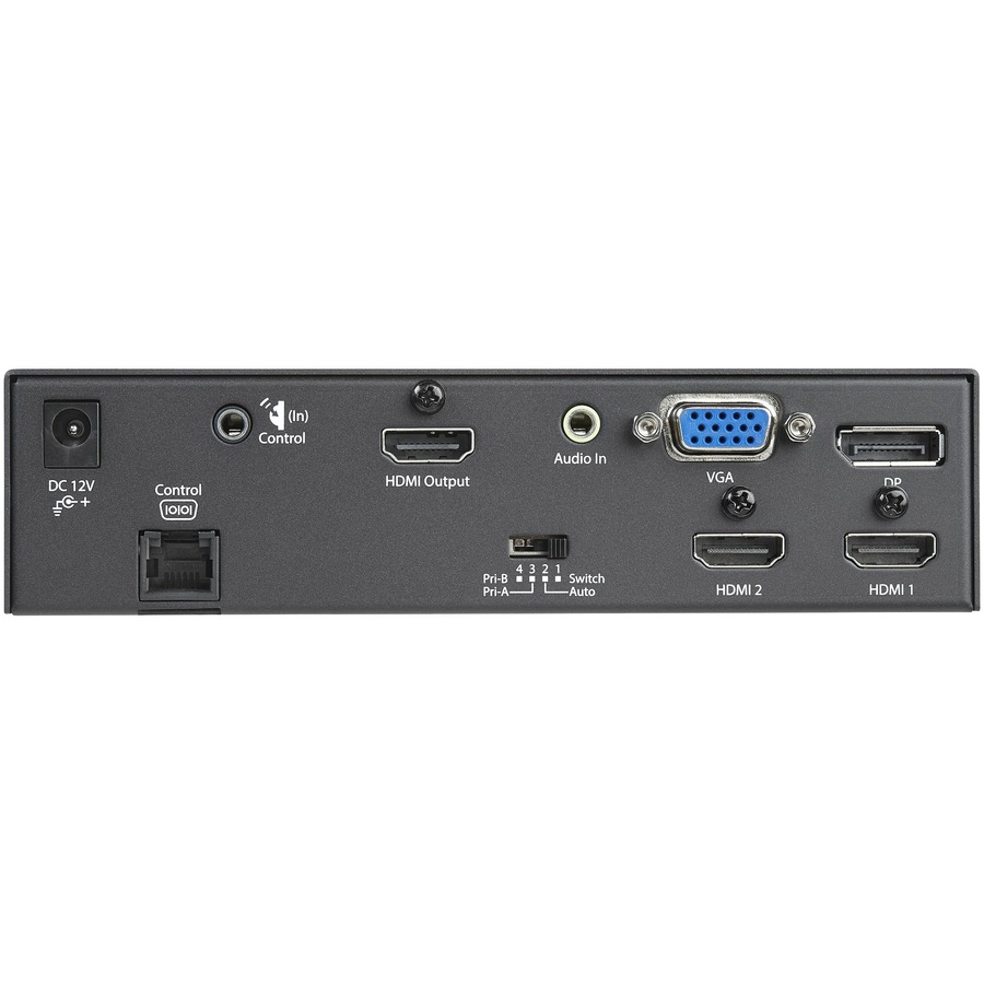 StarTech.com Multi-Input to HDMI Converter Switch - DisplayPort, VGA and Dual-HDMI to HDMI Switch - Priority and Automatic Switch - 4K - Image 4