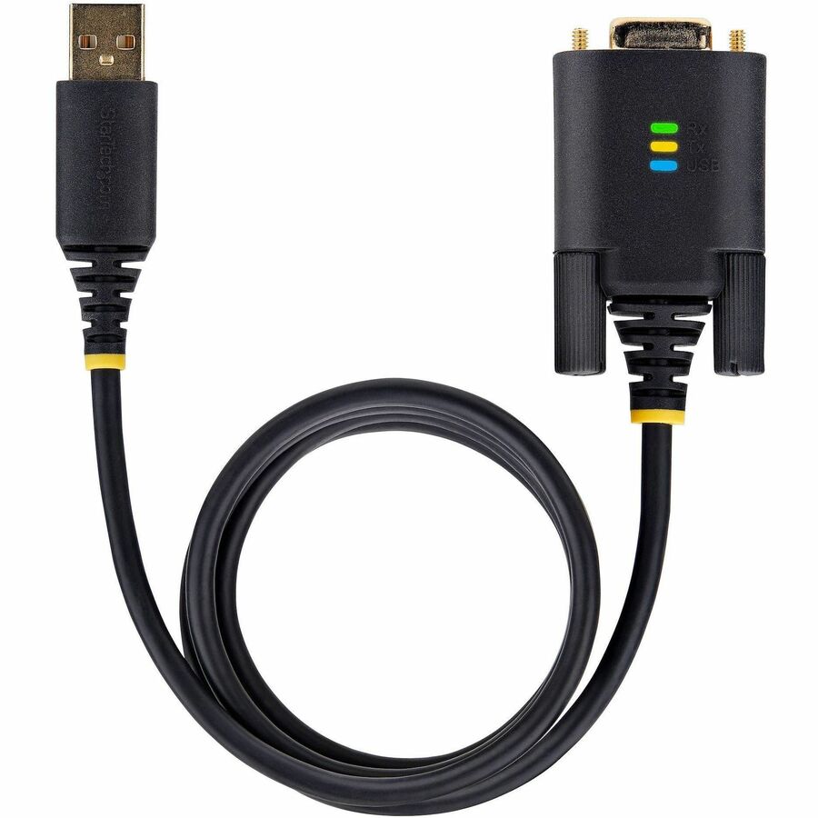 StarTech.com 3ft (1m) USB to Serial Adapter Cable, COM Retention, FTDI IC, DB9 RS232, Interchangeable DB9 Screws/Nuts, Windows/macOS/Linux - Image 6