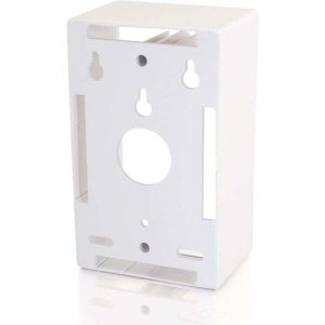 C2G Single Gang Wall Box - White