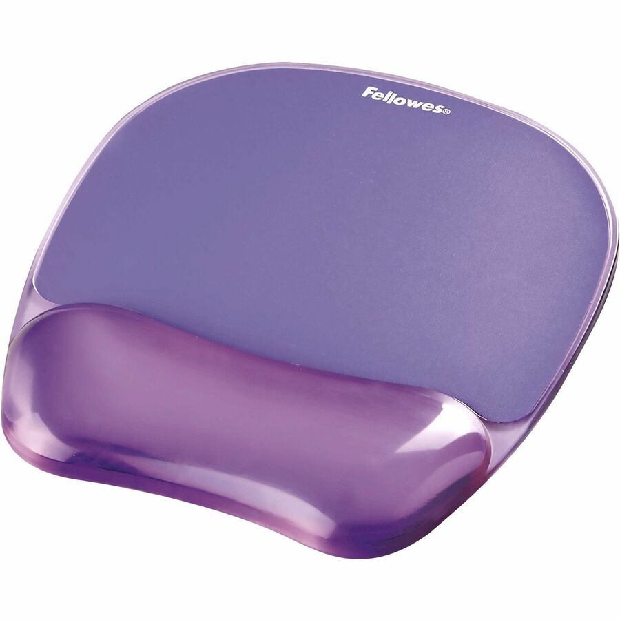 Fellowes® Crystals™ Gel Mouse Pad with Wrist Rest - Purple (91441) - Image 2