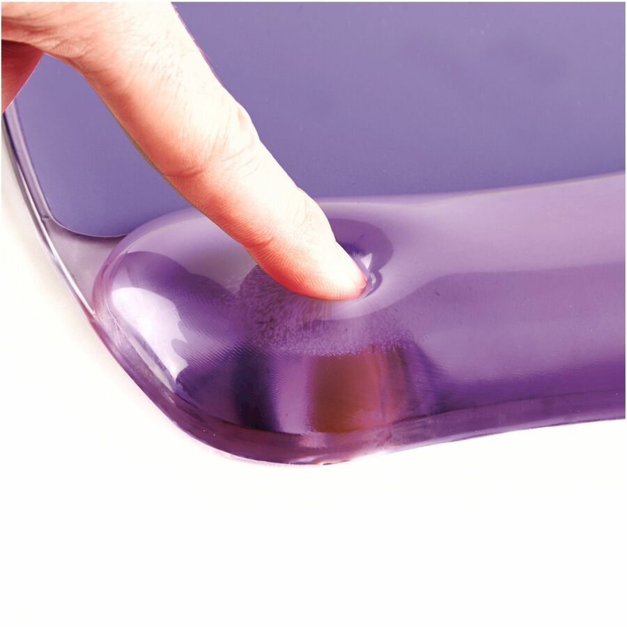Fellowes® Crystals™ Gel Mouse Pad with Wrist Rest - Purple (91441) - Image 5