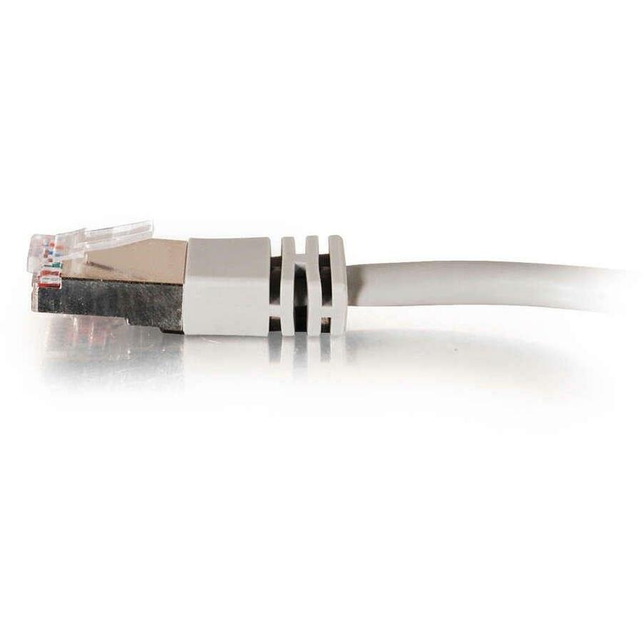 C2G-50ft Cat5e Molded Shielded (STP) Network Patch Cable - Gray - Image 4