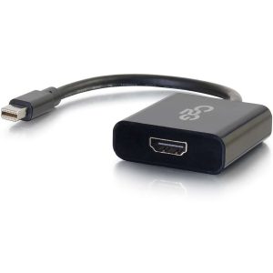 C2G Mini DisplayPort to HDMI Active Adapter Converter - Black - M/F