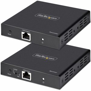 StarTech.com 4K HDMI Extender Over CAT5/CAT6 Cable, 4K 60Hz Video Extender Up to 230ft (70m), HDMI Over Ethernet Cabling, S/PDIF Audio Out