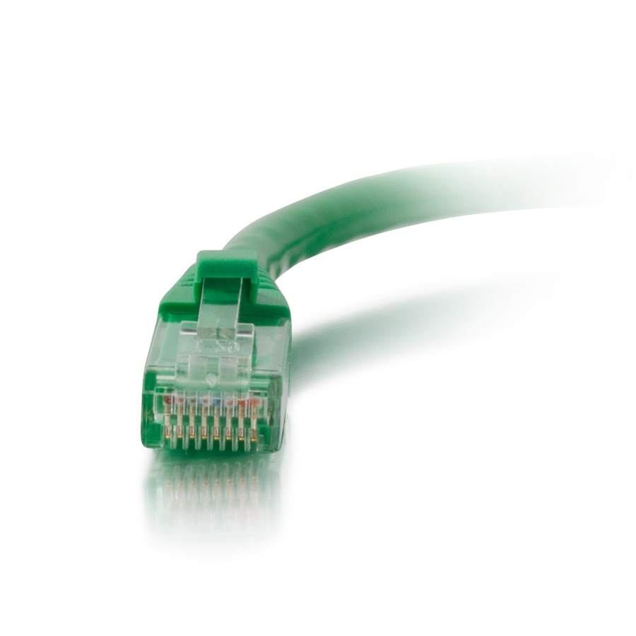 C2G 5ft Cat6a Snagless Unshielded (UTP) Ethernet Cable - Cat6a Network Patch Cable - PoE - Green - Image 2