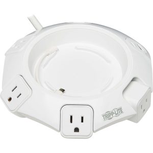 Eaton Tripp Lite Series Safe-IT Conference Power Surge Protector, 4 Rotating 5-15R Outlets, USB-C & 3 USB-A Ports, 10 ft. (3 m) Cord, Antimicrobial Protection