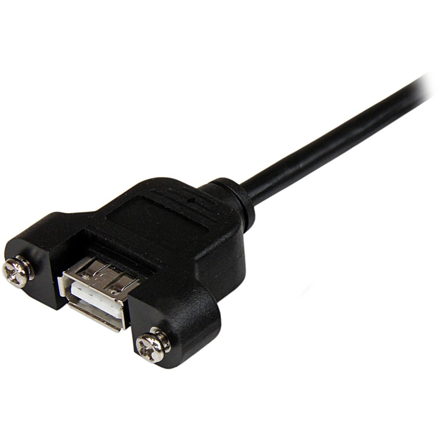 StarTech.com 2 ft Panel Mount USB Cable A to A - F/M - Image 2