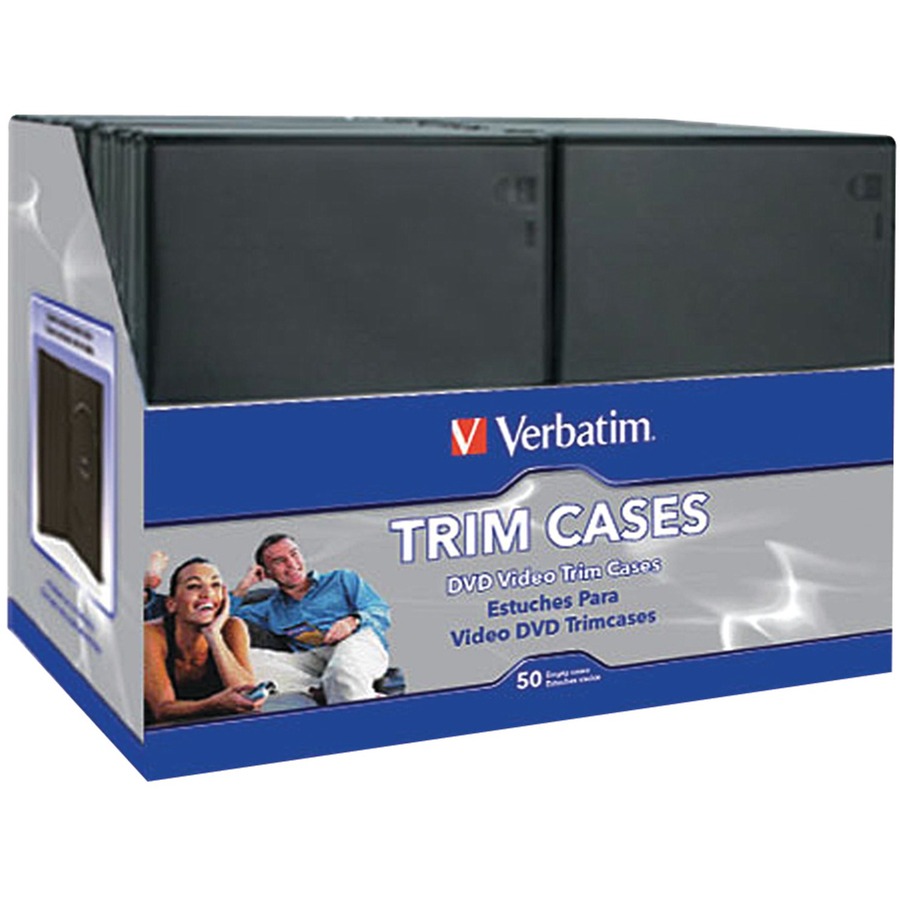 Verbatim CD/DVD Black Video Trimcases - 50pk - Image 2