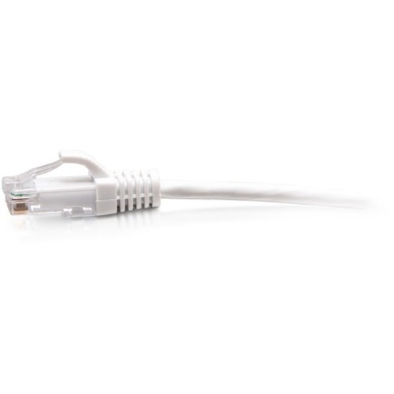 C2G 15ft Cat6a Snagless Unshielded (UTP) Slim Ethernet Patch Cable - White - Image 2