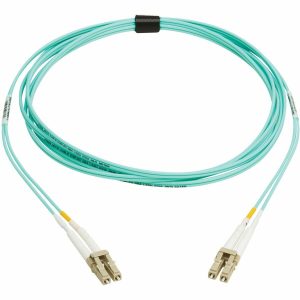 Eaton Tripp Lite Series 10Gb/40Gb/100Gb Duplex Multimode 50/125 OM4 LSZH Fiber Patch Cable (LC/LC), Aqua, 3M (9.8 ft.), TAA