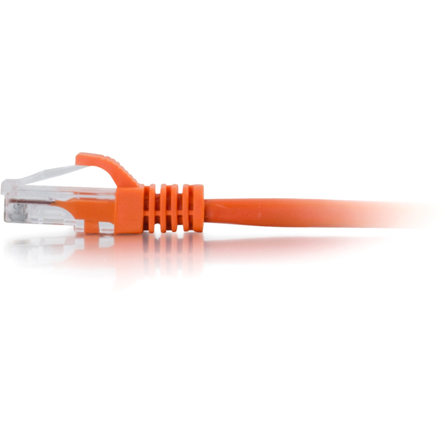 C2G 2ft Cat6 Ethernet Cable - Snagless Unshielded (UTP) - Orange - Image 2