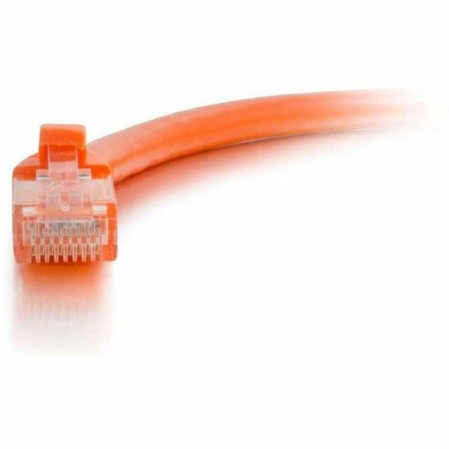 C2G 2ft Cat6 Ethernet Cable - Snagless Unshielded (UTP) - Orange - Image 3