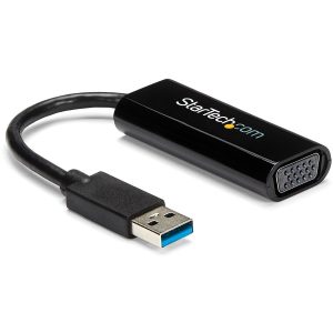 StarTech.com USB 3.0 to VGA Adapter, USB to VGA Monitor Converter for Windows, Slim (no support for macOS/ChromeOS/Linux) - TAA
