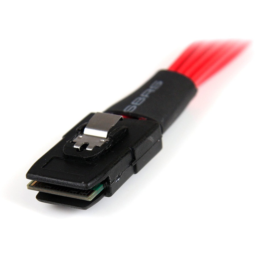 StarTech.com 50cm Serial Attached SCSI SAS Cable - SFF-8087 to 4x Latching SATA - Image 2