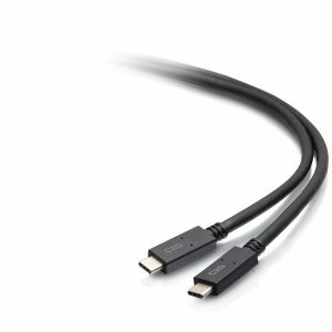 C2G 6ft (1.8m) USB-C&reg; Male to USB-C Male Cable (20V 5A) - USB 3.2 Gen 1 (5Gbps)