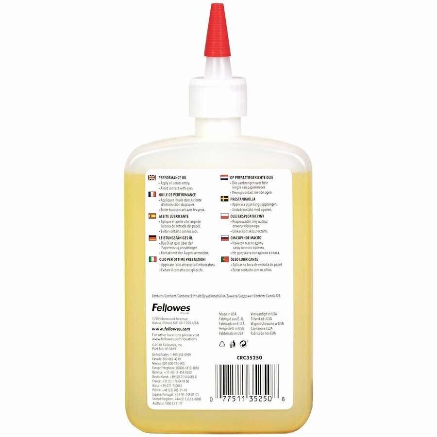 Fellowes Powershred® Shredder Oil - 12 Oz. Bottle - Image 3