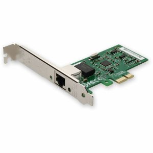 AddOn Intel I210T1 Comparable 10/100/1000Mbs Single Open RJ-45 Port 100m PCIe x4 Network Interface Card