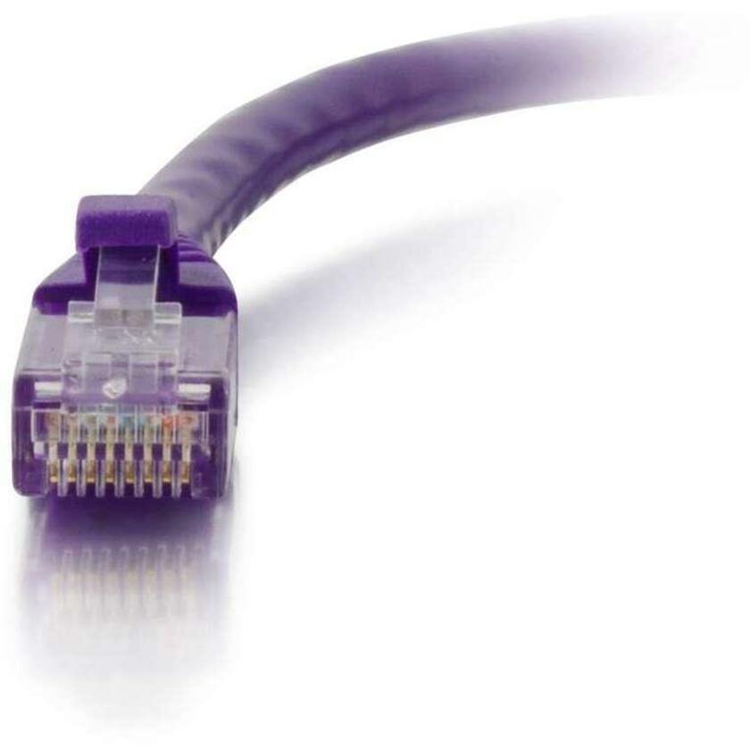 C2G 100ft Cat6 Snagless Unshielded (UTP) Network Patch Cable - Purple - Image 3
