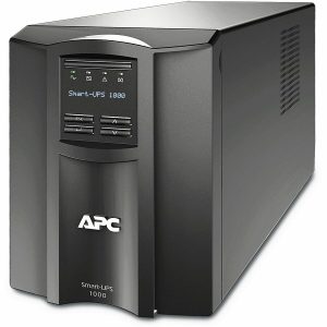 APC Smart-UPS, Line Interactive, 1000VA, Tower, 120V, 8x NEMA 5-15R outlets, SmartConnect Port+SmartSlot, AVR, LCD