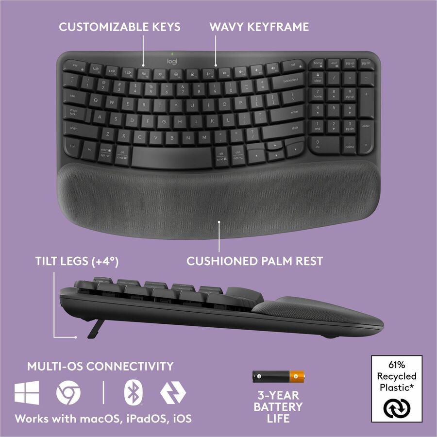 Logitech Wave Keys MK670 Keyboard & Mouse - Image 6