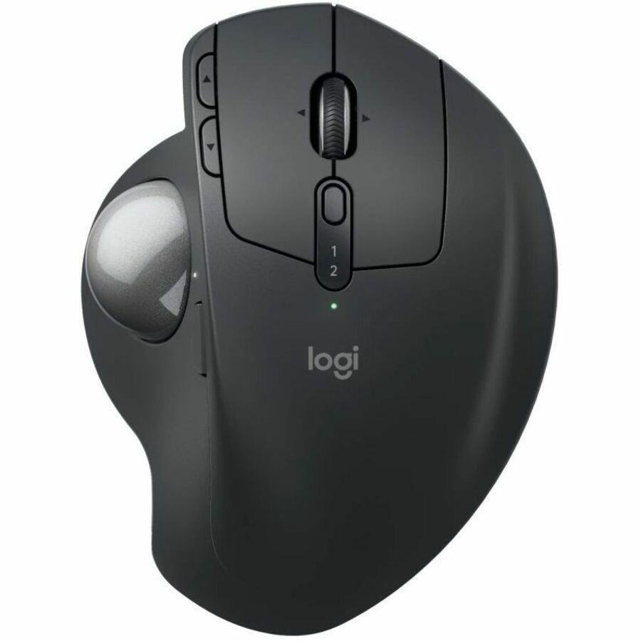 Logitech MX Ergo S Plus Advanced Wireless Trackball Mouse, USB-C Rechargeable Wireless Ergonomic Mouse With Bluetooth and Encrypted Dongle, 6 Programmable Buttons, for PC/Mac (Graphite) - Image 2