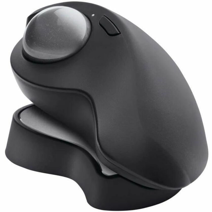Logitech MX Ergo S Plus Advanced Wireless Trackball Mouse, USB-C Rechargeable Wireless Ergonomic Mouse With Bluetooth and Encrypted Dongle, 6 Programmable Buttons, for PC/Mac (Graphite) - Image 3