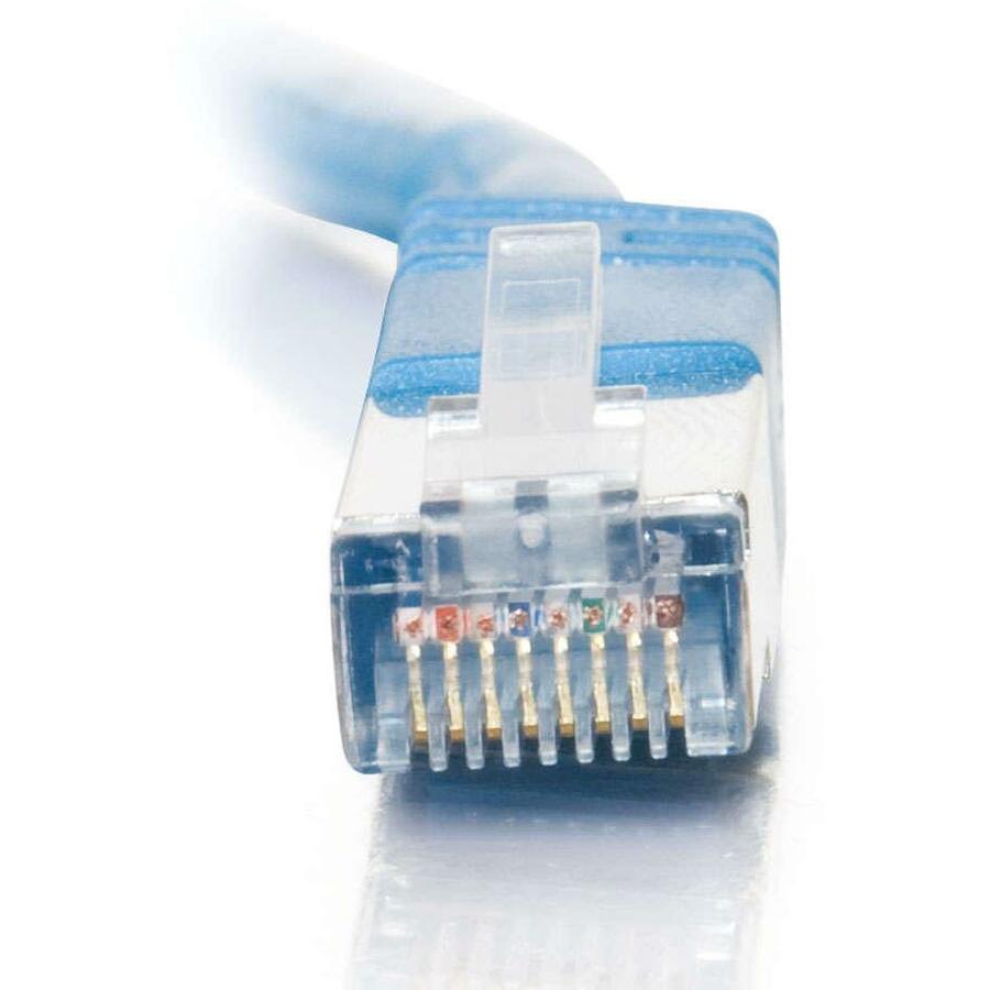 C2G-5ft Cat5e Molded Shielded (STP) Network Patch Cable - Blue - Image 3