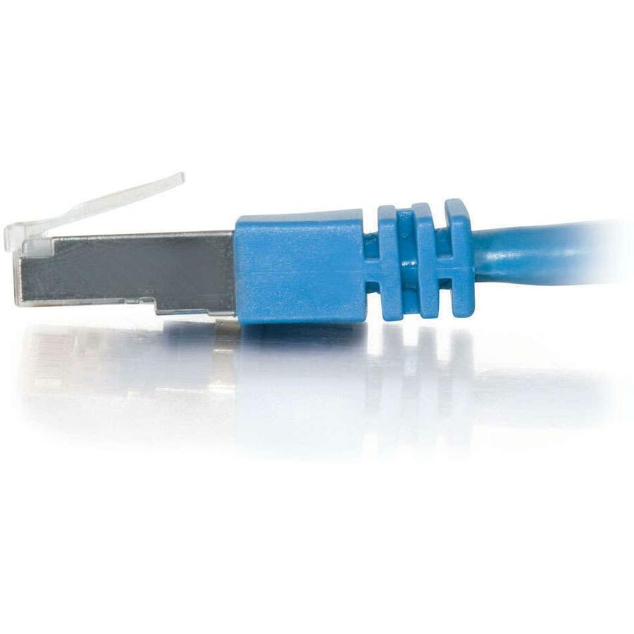 C2G-5ft Cat5e Molded Shielded (STP) Network Patch Cable - Blue - Image 4