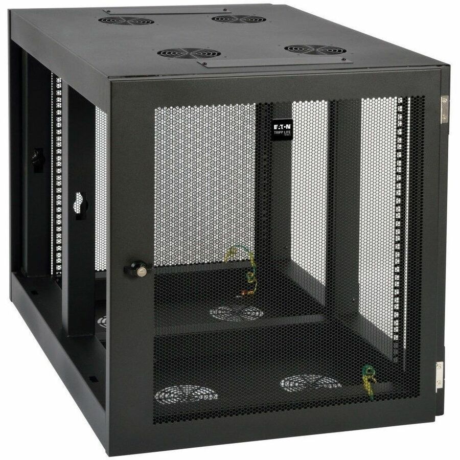 Eaton Tripp Lite Series SmartRack 12U Heavy-Duty Low-Profile Server-Depth Side-Mount Wall-Mount Small Rack Enclosure - Image 3