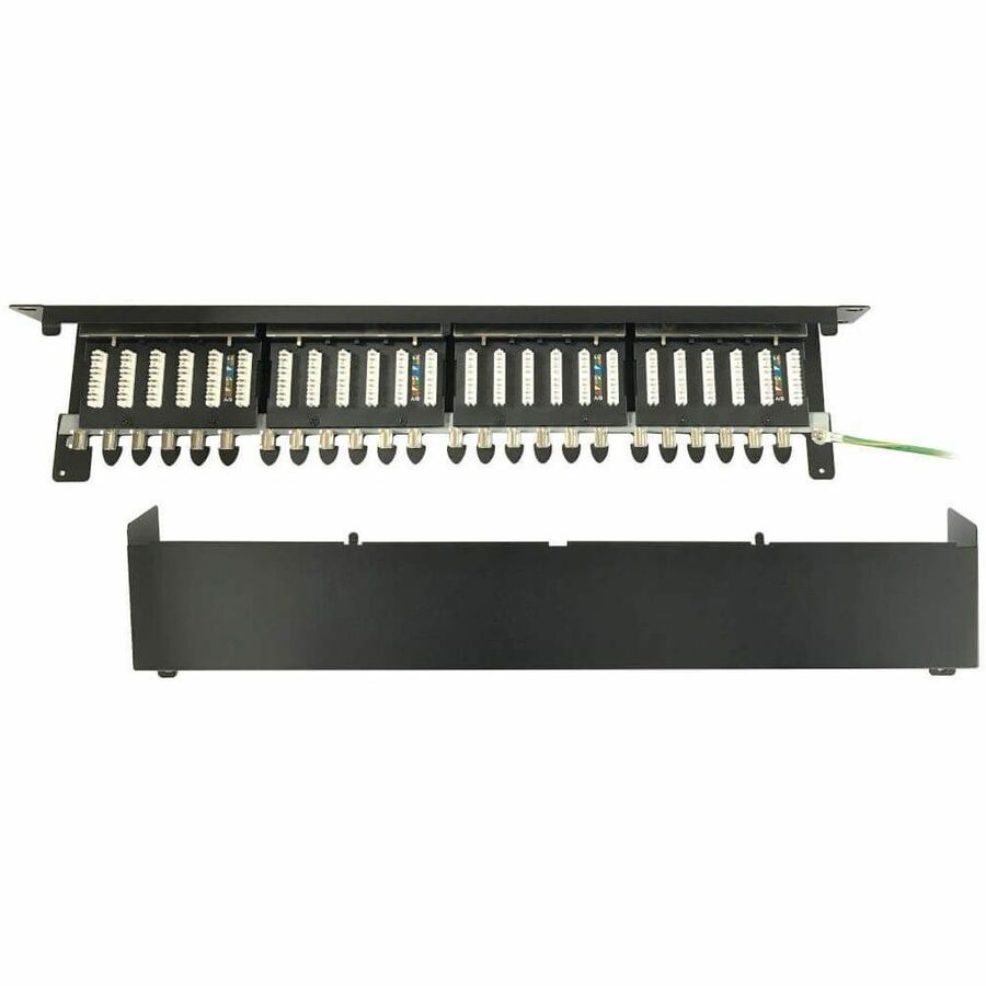Eaton Tripp Lite Series 24-Port Cat6a Shielded Patch Panel - 10 Gbps, STP, 110 Punch Down, RJ45, 1U, TAA - Image 4