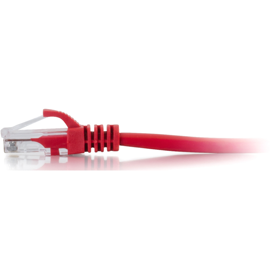 C2G 7ft Cat6 Ethernet Cable - Snagless Unshielded (UTP) - Red - Image 2