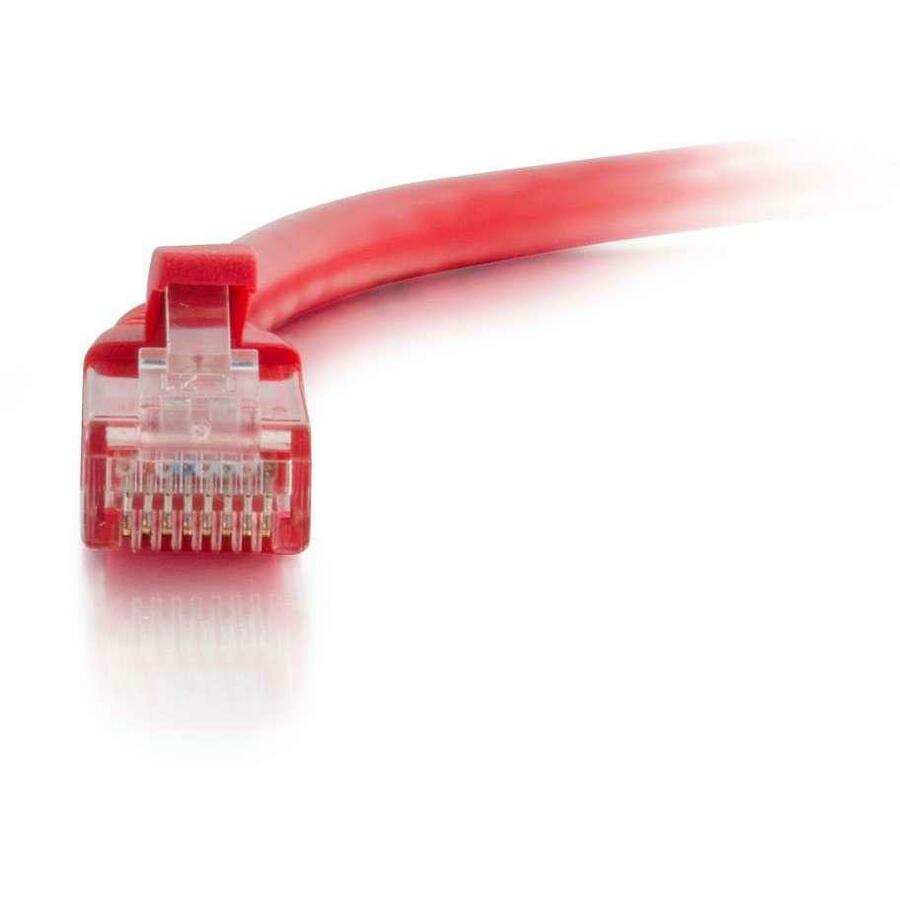 C2G 7ft Cat6 Ethernet Cable - Snagless Unshielded (UTP) - Red - Image 3