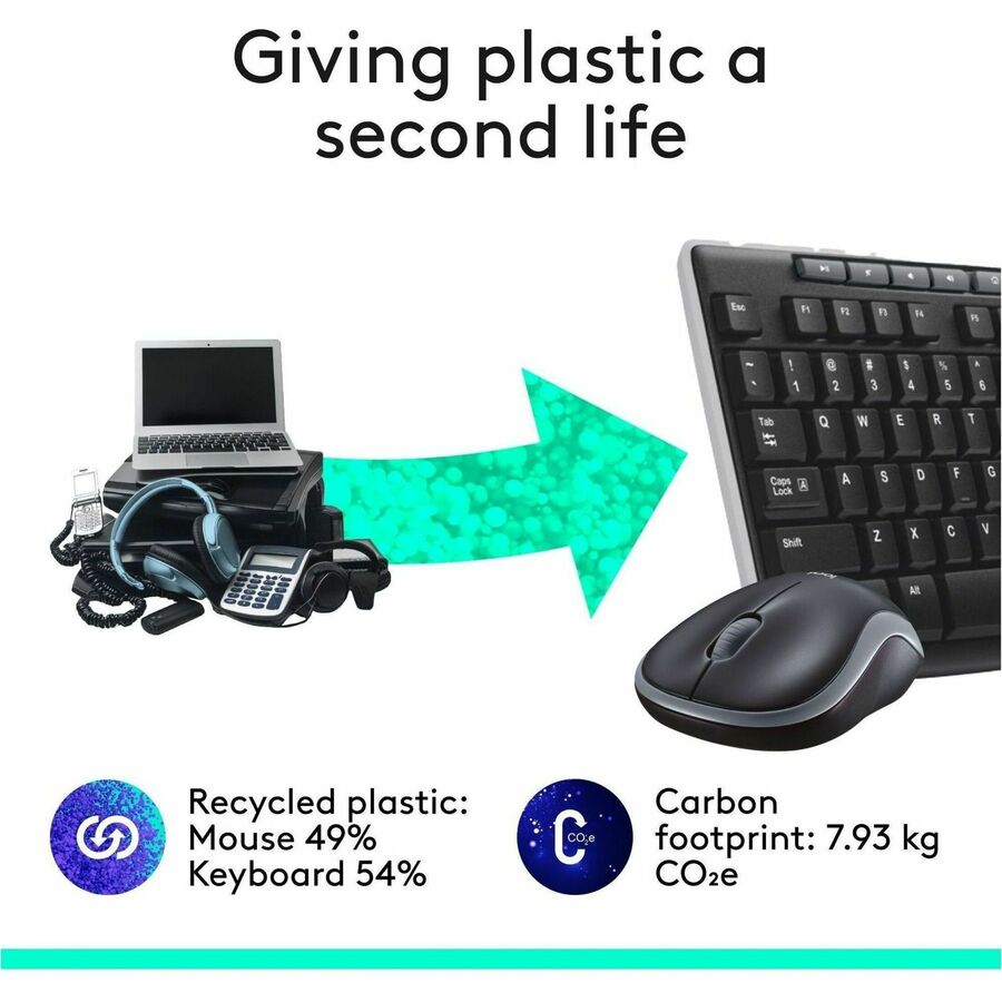 Logitech MK270 Wireless Keyboard and Mouse Combo for Windows, 2.4 GHz Wireless, Compact Mouse, Black - Image 5