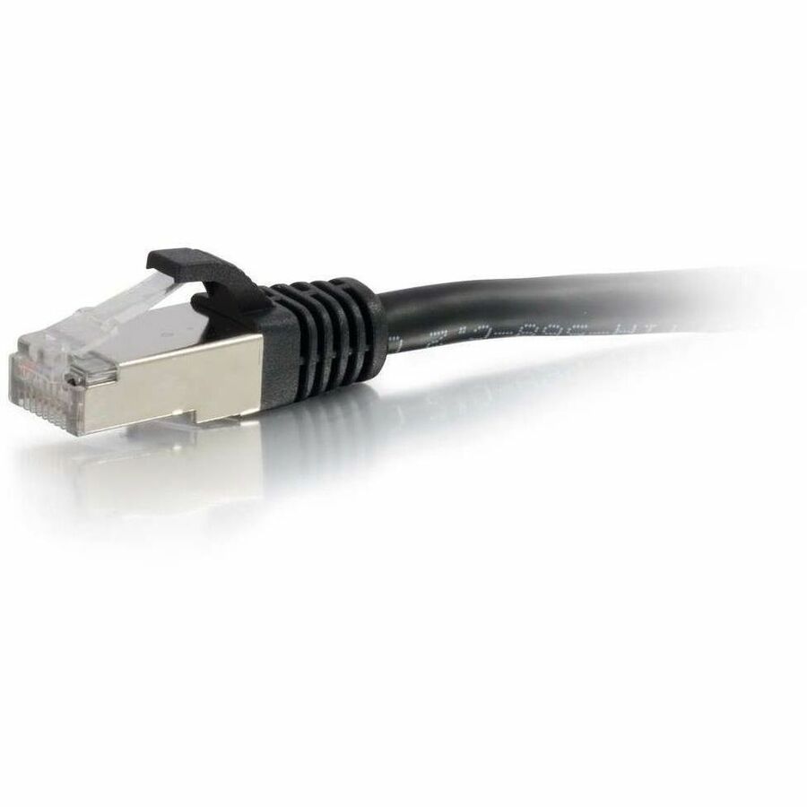 C2G-3ft Cat6a Snagless Shielded (STP) Network Patch Cable - Black - Image 2
