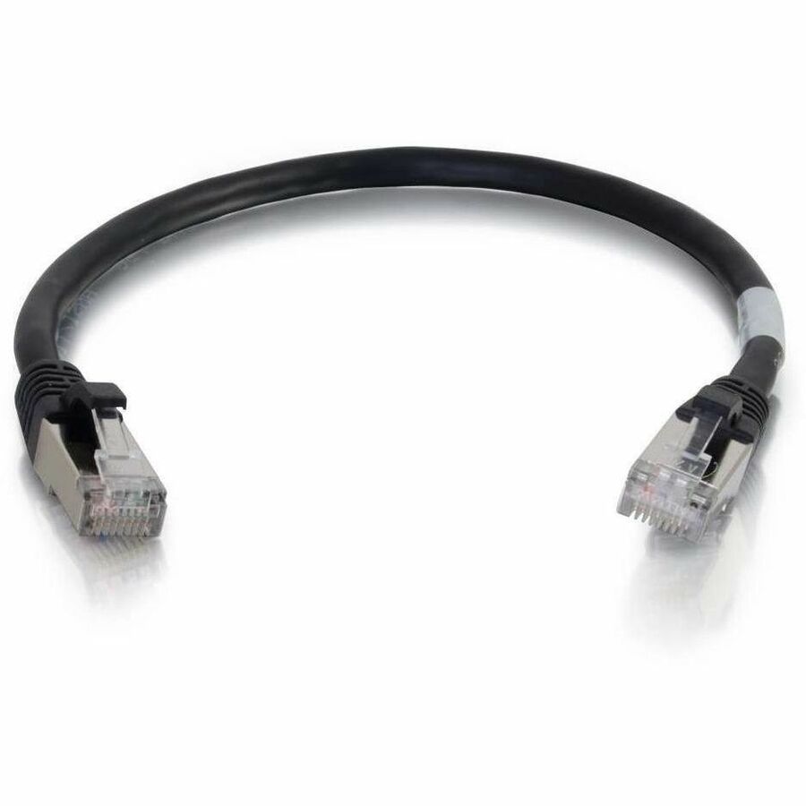C2G-3ft Cat6a Snagless Shielded (STP) Network Patch Cable - Black - Image 3